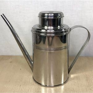 Vintage Gooseneck Solid Stainless Steel Italian olive oil kettle